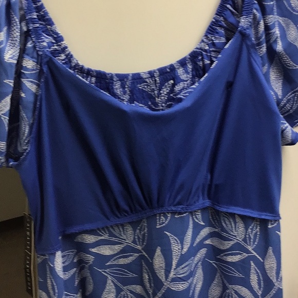 Absolutely Famous Blue and White Patterned Maxi Dress - Picture 14 of 16